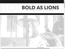 Tablet Screenshot of boldaslions.com